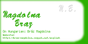 magdolna braz business card