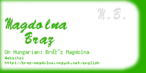 magdolna braz business card